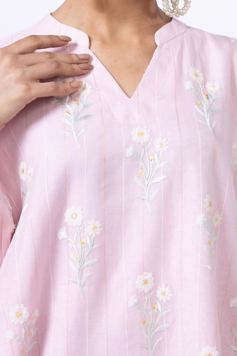 Embroidered | Cotton Zari Organza | Kurta | GBP 20.00
