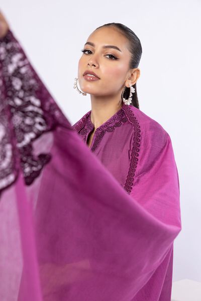 Embroidered | Cotton Net | Dupatta | GBP 25.00