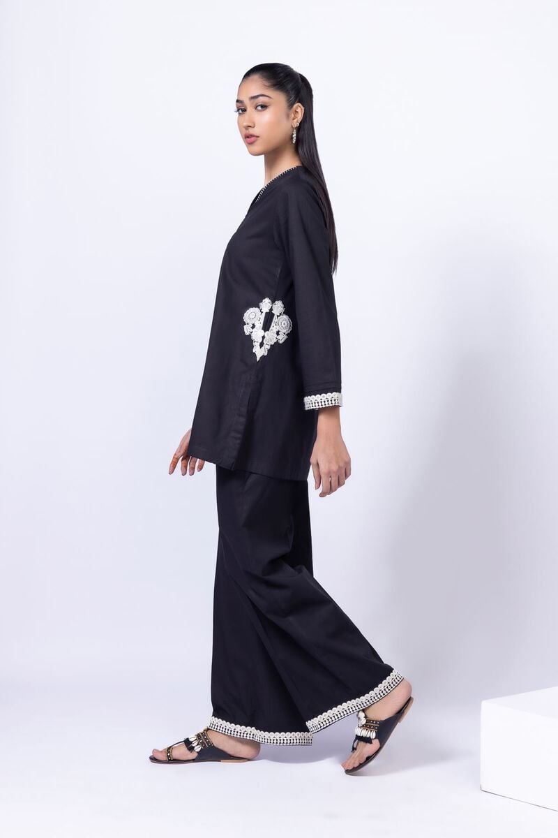 Embroidered | Crosshatch Poplin | Pants | GBP 8.00