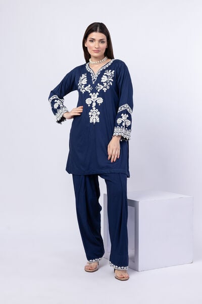 Embroidered | Crosshatch Raw Silk | Shalwar | GBP 20.00