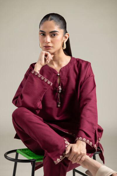 Embroidered | Textured Cotton | Kurta | GBP 18.00