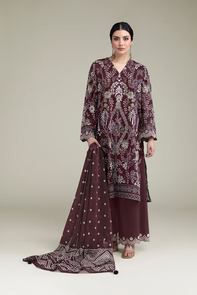 Embroidered | Cambric | Fabrics 3 Piece | GBP 45.00