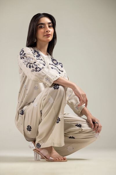 Embroidered | Viscose Crepe | Shirt | GBP 25.00