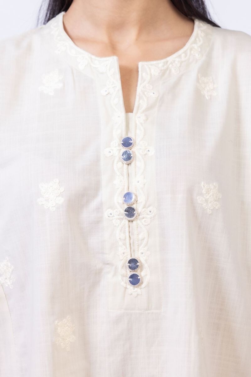 Embroidered | Crosshatch Poplin | Kurta | GBP 12.50