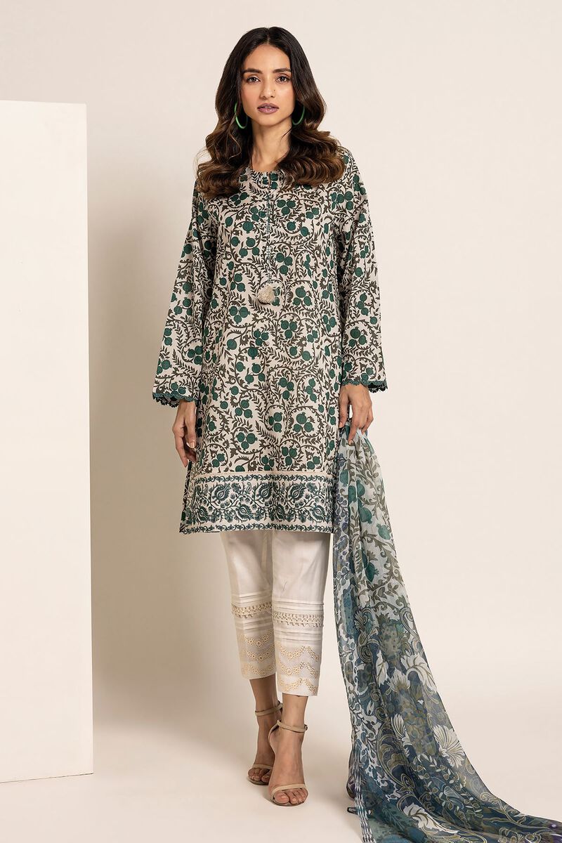 Lawn | Embroidered | Fabrics 2 Piece | Top Dupatta | null
