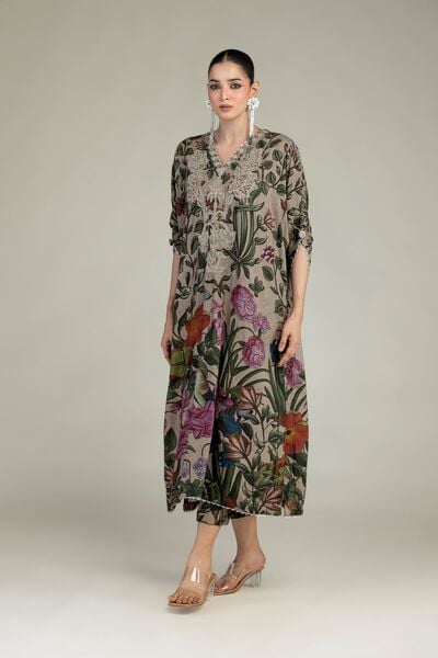 Embroidered | Raw Silk | Raw Silk Pants | GBP 30.00
