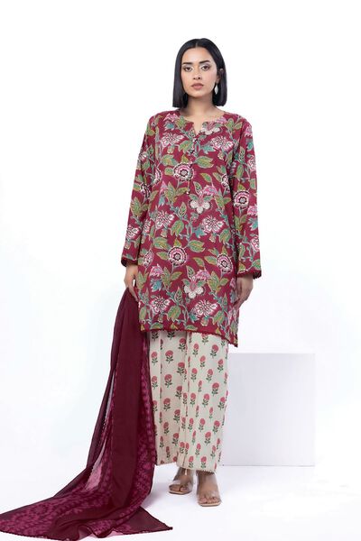 Printed | Cotton | Tailored 3 Piece | GBP 40.00
