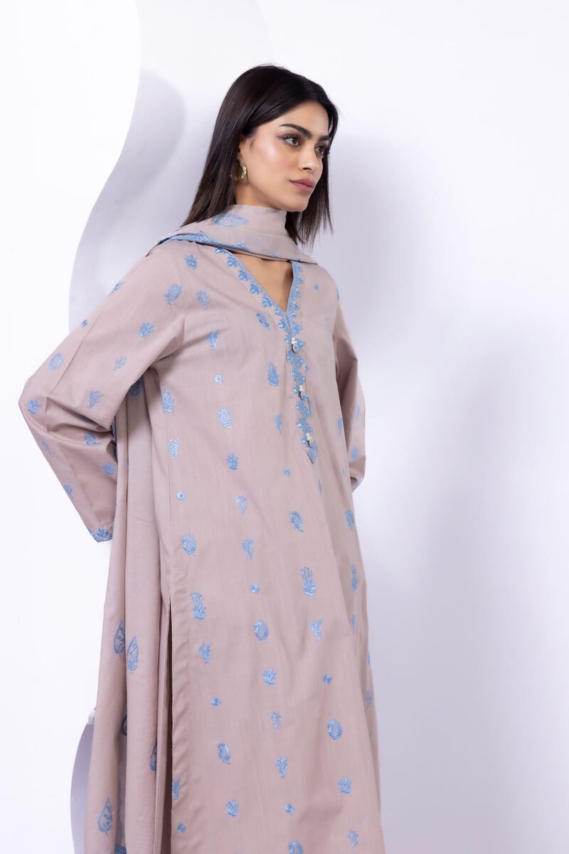 Embroidered | Crosshatch Poplin | Kurta | GBP 15.00