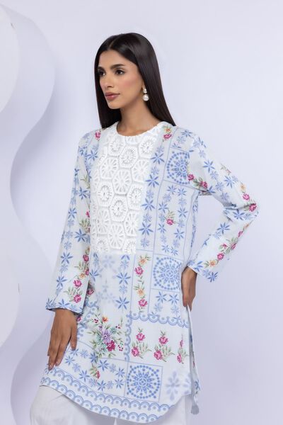 Embroidered | Crosshatch Poplin | Kurta | GBP 25.00