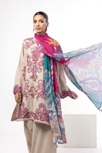 Embroidered | Crosshatch | Fabrics 3 Piece | GBP 25.00