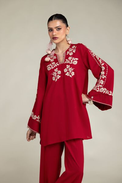 Embroidered | Raw Silk | Kurta | GBP 35.00