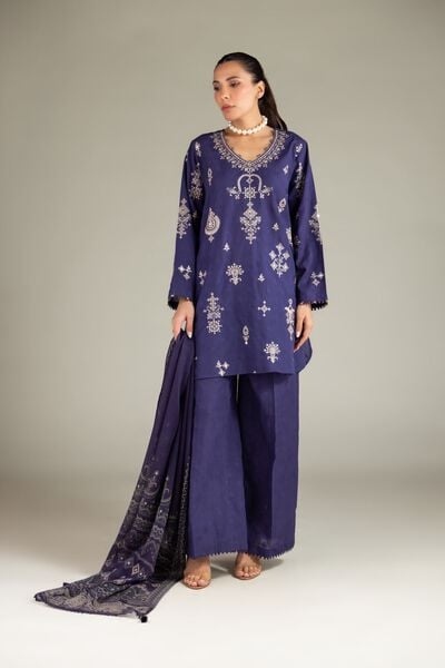 Embroidered | Broshia | Fabrics 3 Piece | GBP 45.00