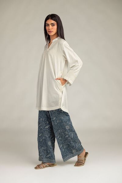 Embroidered | Cotton Dobby | Cotton Dobby Pants | GBP 30.00