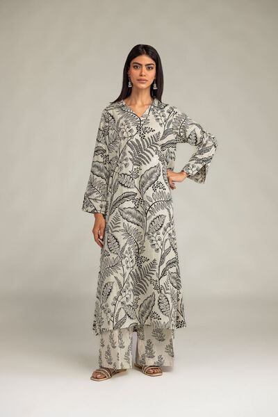 Printed | Textured Cotton | Printed Cotton Pants | GBP 25.00