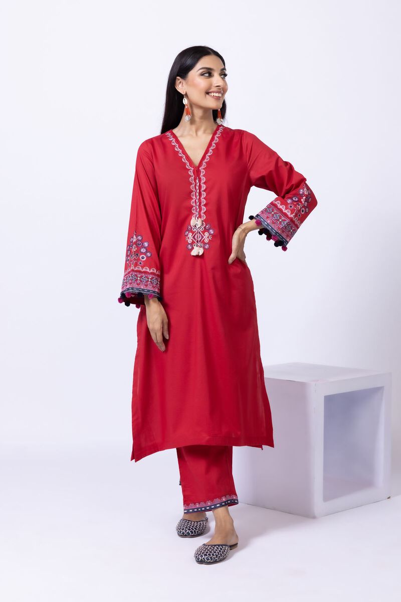 Embroidered | Cambric | Kurta | GBP 25.00