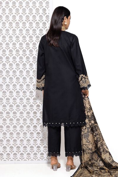 Embroidered | Dull Raw Silk | Tailored 3 Piece | GBP 40.00