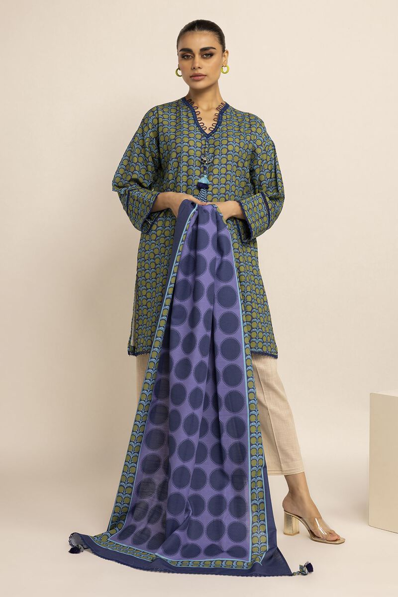 Khaddar | Printed | Fabrics 2 Piece | Top Dupatta | null