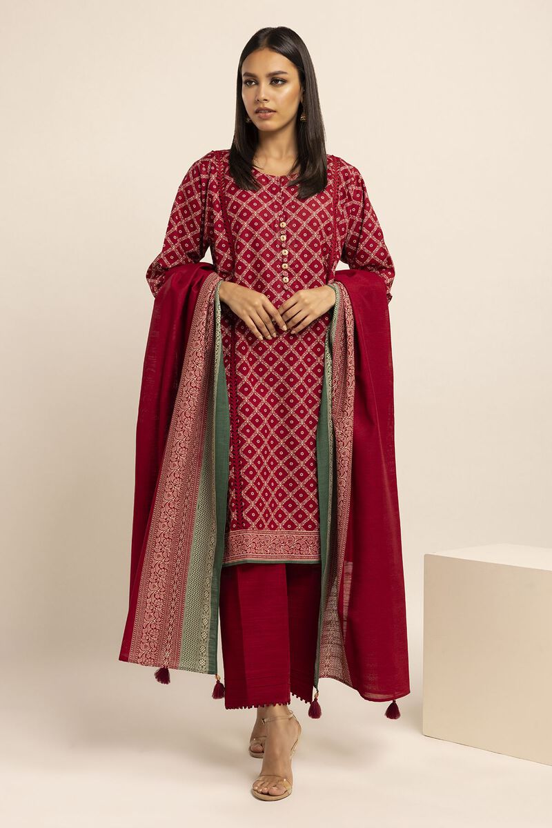 Printed | Khaddar | Fabrics 3 Piece | null