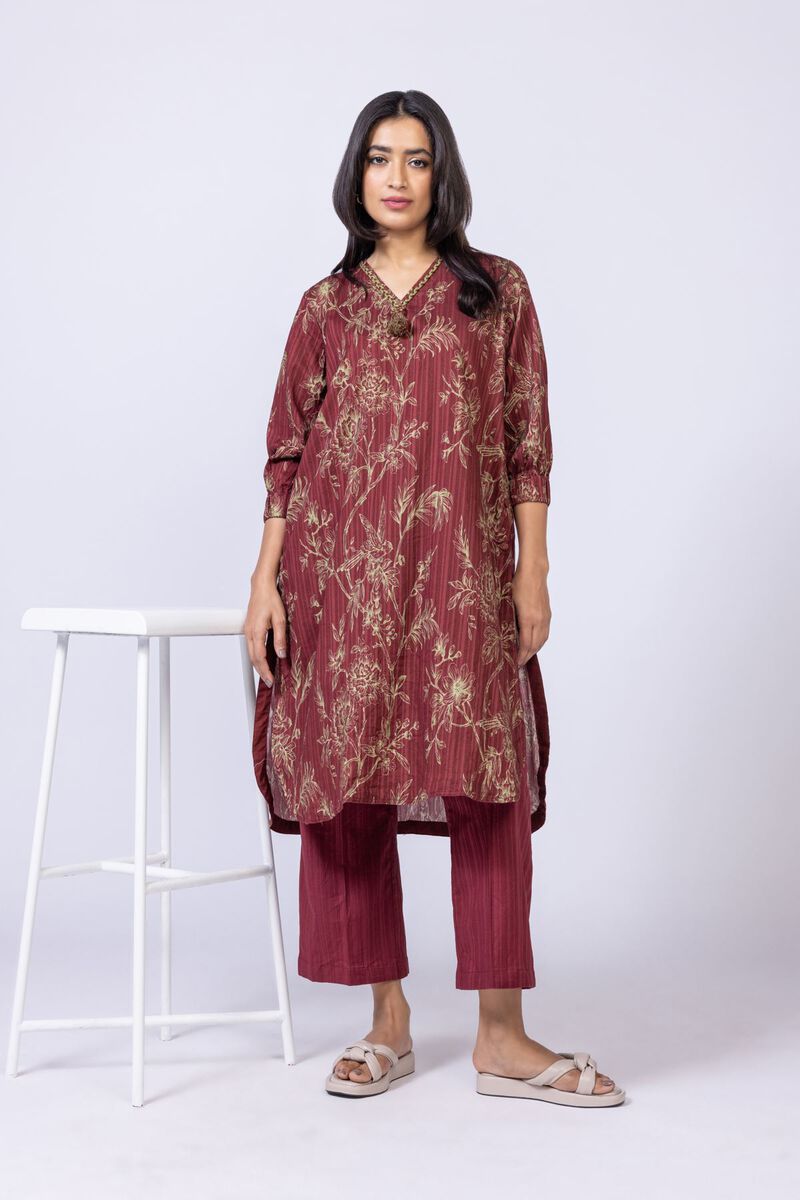 Printed | Textured Stretch | Kurta | null