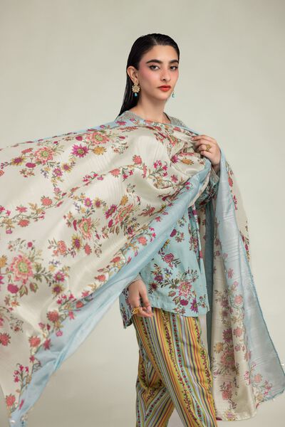 Embroidered | Mesuri | Floral Mesuri Dupatta | GBP 30.00