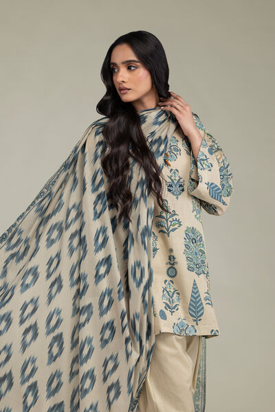 Printed | Lawn | Beige Lawn Dupatta | GBP 25.00