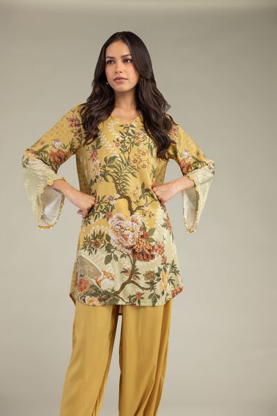Printed | Viscose | Short Floral Kurta | GBP 30.00
