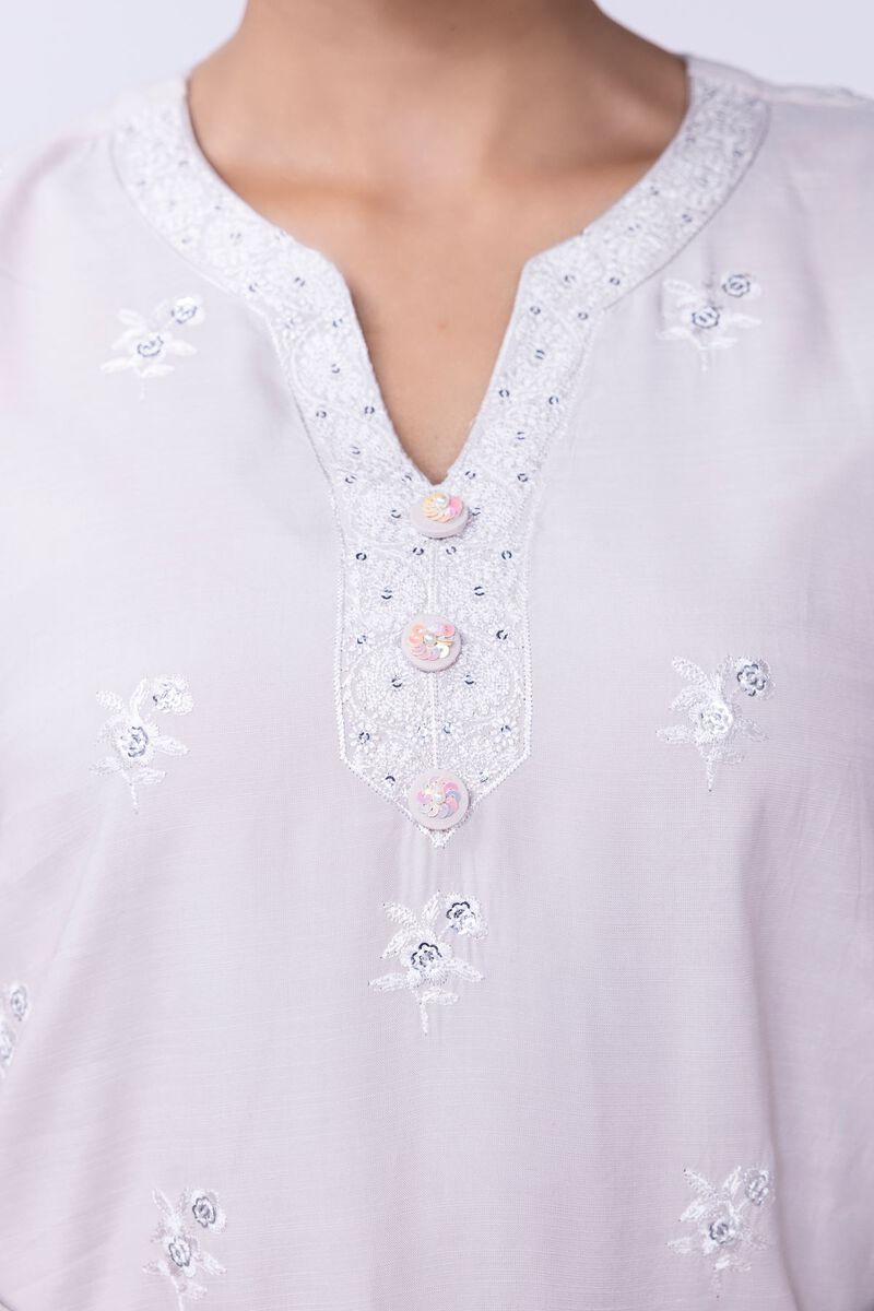Embroidered | Russian Raw Silk | Kurta | GBP 12.00