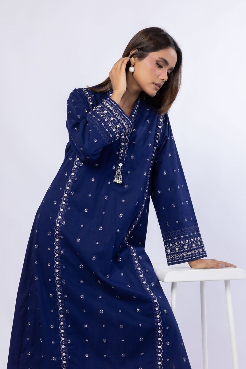 Embroidered | Crosshatch Poplin | Kurta | null