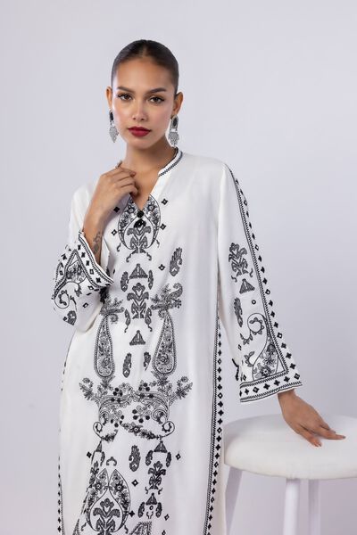 Embroidered | Russian Raw Silk | Kurta | GBP 45.00