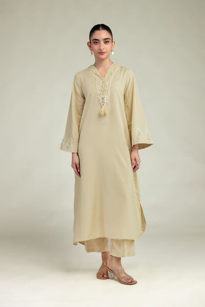 Embroidered | Arabic Lawn | Beige Lawn Pants | GBP 25.00