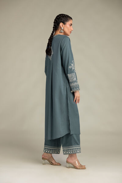 Embroidered | Raw Silk | Raw Silk Pants | GBP 30.00