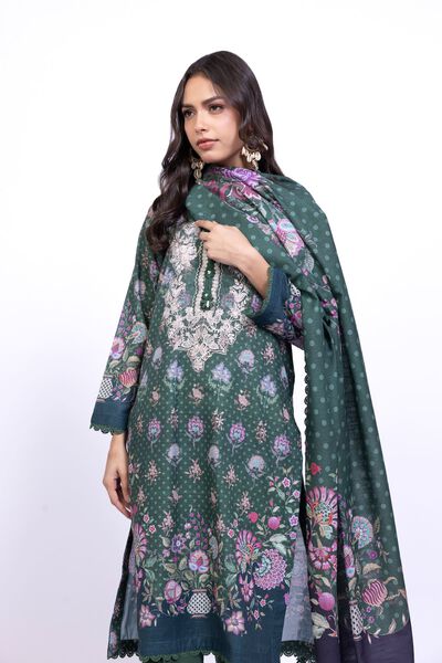 Printed  | Textured Cotton | Dupatta | GBP 8.50