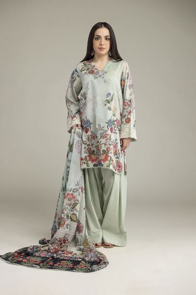 Embroidered | Cambric | Fabrics 3 Piece | GBP 45.00