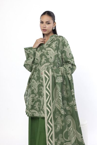 Printed | Khaddar | Tailored 3 Piece | GBP 40.00