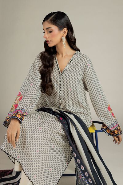 Printed | Cambric | Ready-Made 3-Piece Set | GBP 50.00