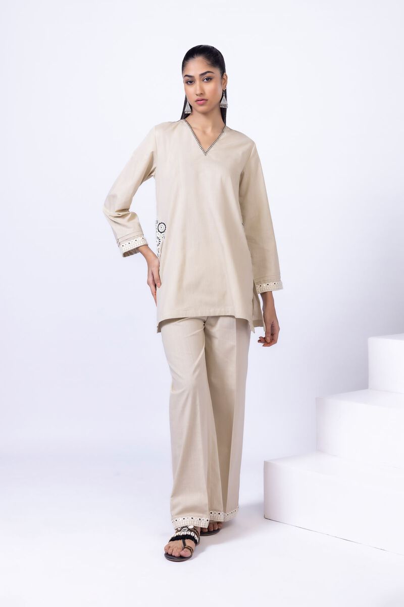 Embroidered | Crosshatch Poplin | Kurta | GBP 10.00