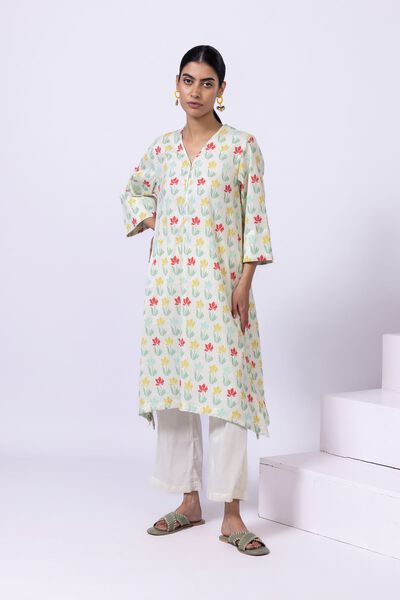 Printed | Ripple Crinkle | Kurta | GBP 10.00