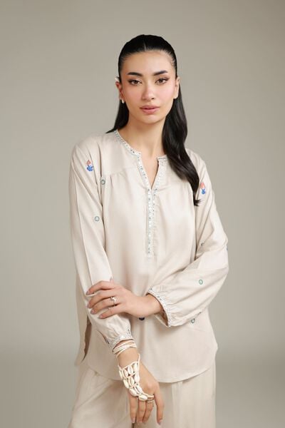 Embroidered | Viscose Crepe | Tunic | GBP 25.00