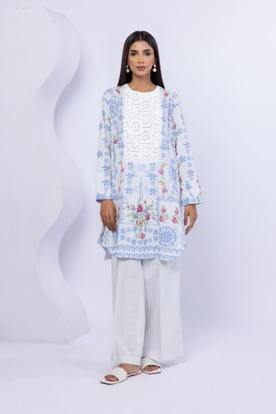 Embroidered | Crosshatch Poplin | Kurta | GBP 25.00