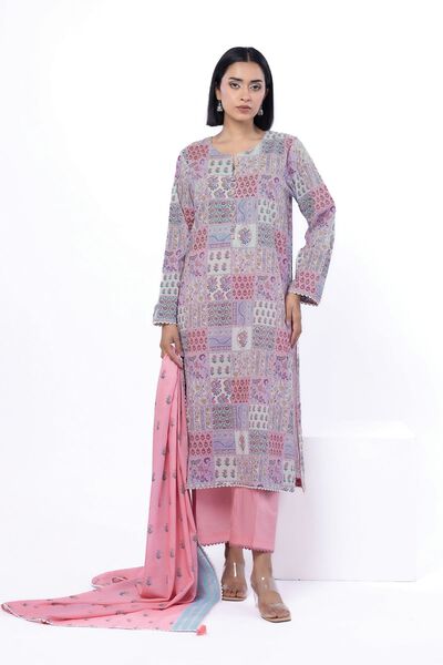 Printed | Cotton | Tailored 3 Piece | GBP 40.00