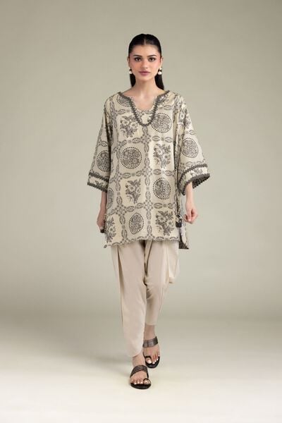 Printed | Cotton Viscose | Beige Solid Shalwar | GBP 25.00