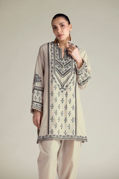 Embroidered | Cotton Dobby | 2-Piece Tailored Set | GBP 60.00