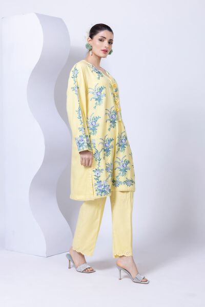 Embroidered | Crosshatch Raw Silk | Pants | GBP 20.00