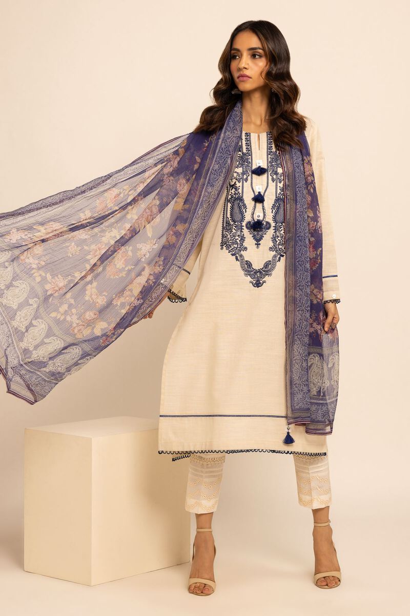 Crosshatch | Embroidered | Fabrics 2 Piece | Top Dupatta | null