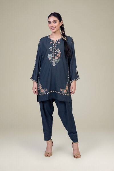 Embroidered | Raw Silk | Silk Solid Pants | GBP 30.00