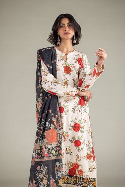Embroidered | Cambric | Floral Tailored Set | GBP 70.00
