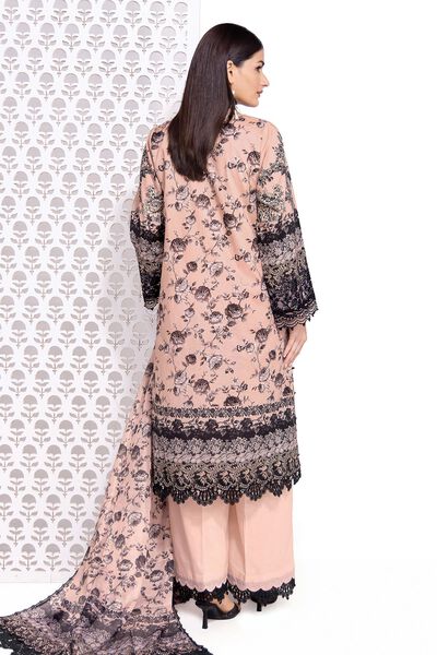 Embroidered | Cotton Satin | Tailored 3 Piece | GBP 35.00