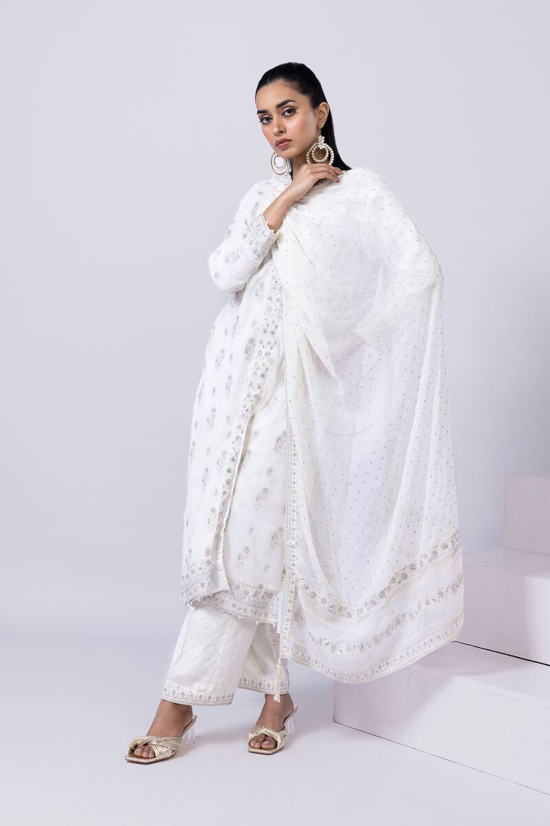 Embroidered | Polyester Crinkle Chiffon | Dupatta | null