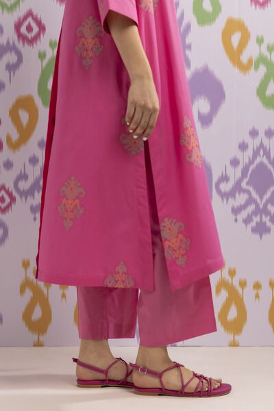 Narrow Culottes, PINK, hi-res