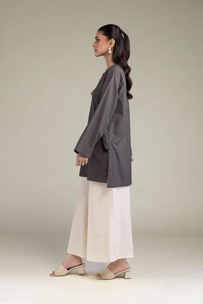 Dyed | Textured Cotton Viscose | Solid Cotton Pants | GBP 25.00